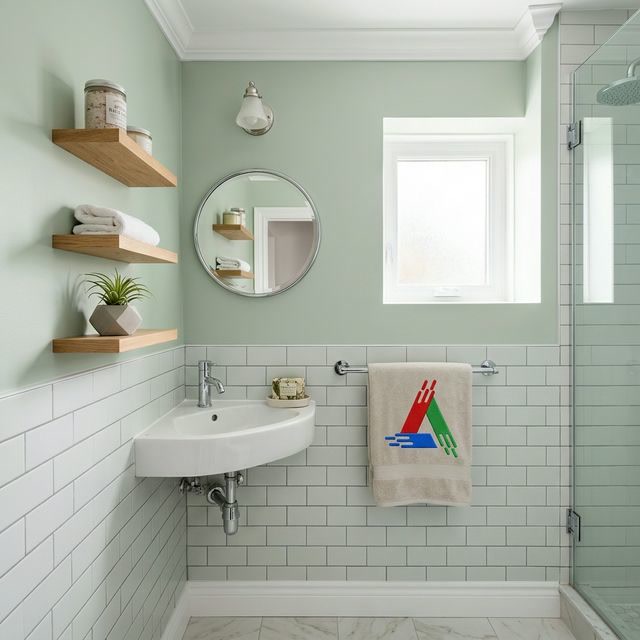 Bright white narrow Toronto hallway transformed with paint