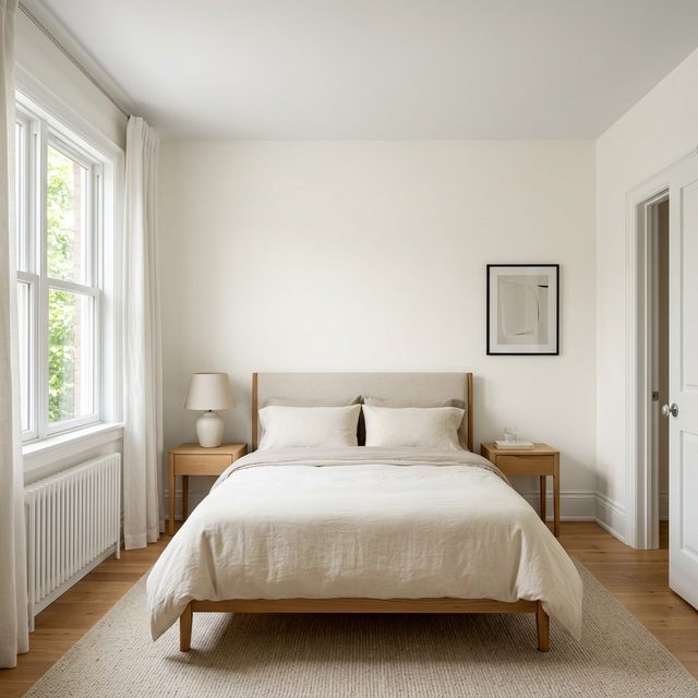 Freshly painted room with clean sharp paint lines and smooth walls in a Toronto home